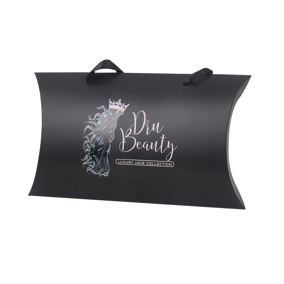 现货枕头盒可以定制任意LOGO小批量枕头盒假发包装假发枕头盒