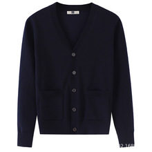 直销 新款护士毛衣服 大红色V领开衫 医护服针织衫护士服毛衣