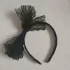 With bow, black