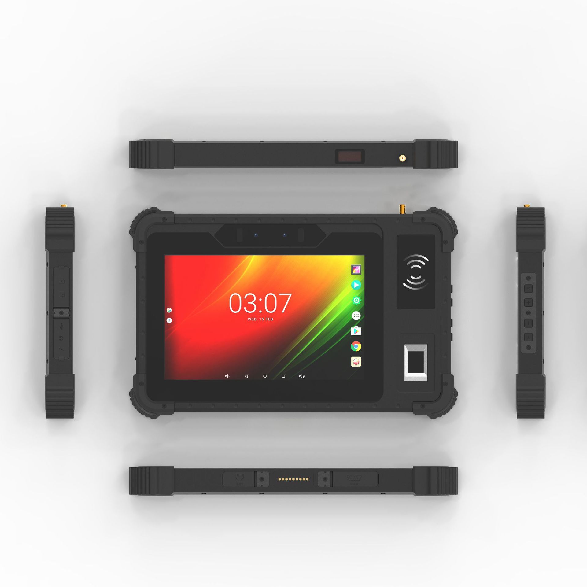 Things Lora modular 2D scanning infra-red laser Ranging GNSS Difference location Navigation hold Tablet PC