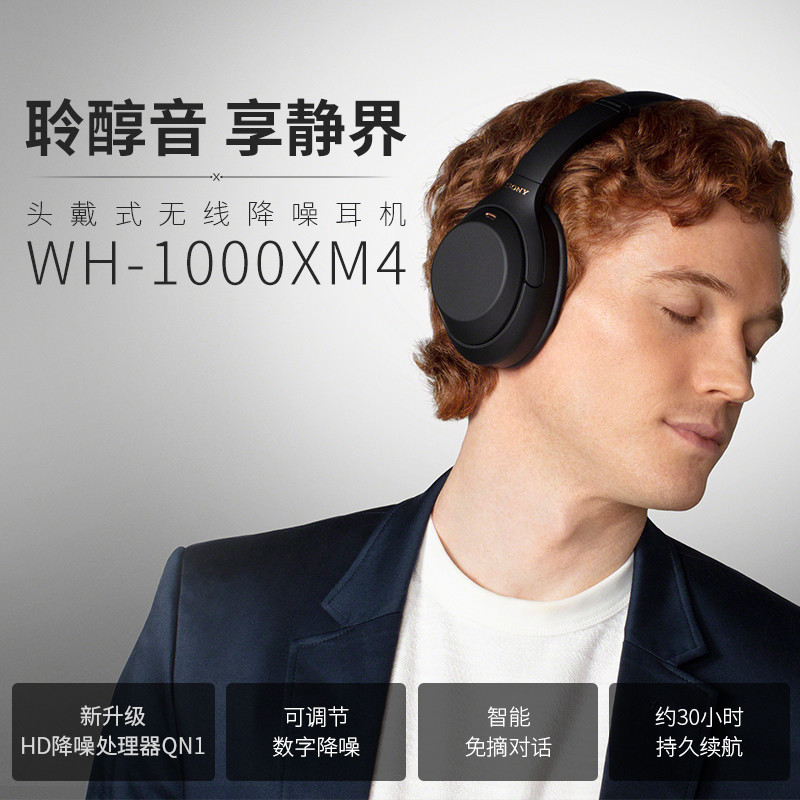 Sony/Sony WH-1000XM4 Head-mounted Active...