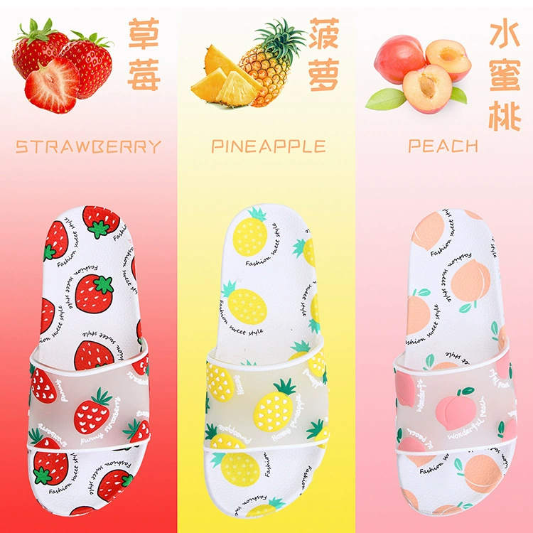 Сет Red fruits сланцы Женские Xia милые девочки сердечко Ин Фэнцзю дом и на улице желейные тапочки