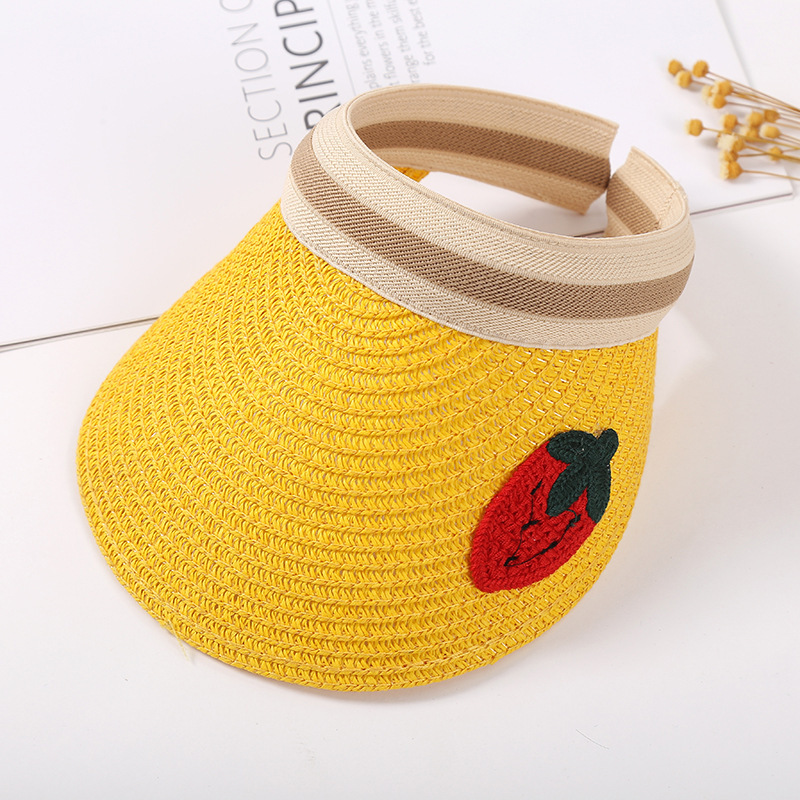 Children Unisex Cute Simple Style Fruit Straw Hat display picture 4