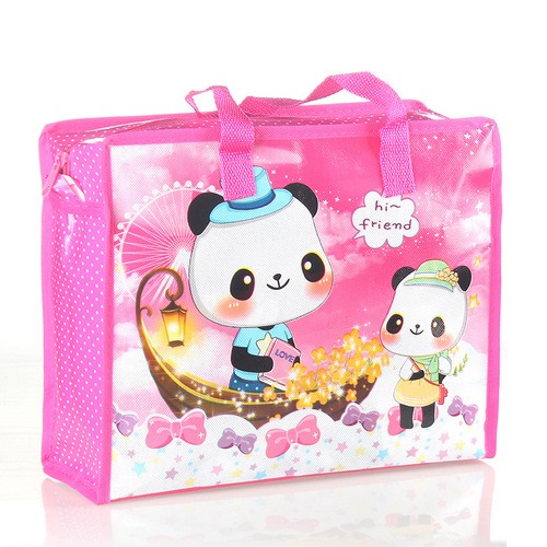 Factory direct sale of colorful laminated gift bags, cartoon non-woven portable storage bags, Amazon cross-border shopping bags