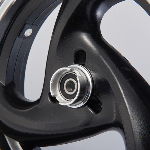 Pedal motorcycle front and rear steel rim three-leaf Swift Eagle aluminum wheel black front disc brake 2.50-10 original parts factory direct sale