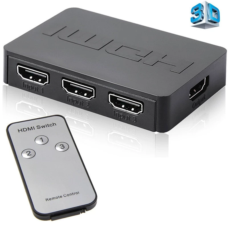Заводская прямые поставки HD HDMI переключатель Three In-one HDMI Switch, 3 входа 1 выход, класс 1