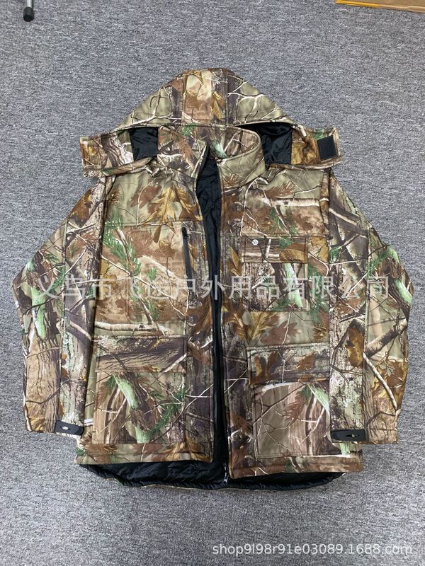 Professional Export Silent Windproof and Waterproof Hunting Clothing Jacket Outdoor Bionic Camouflage Hunting Camouflage Clothing Hunting Clothing