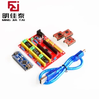 新品 CNC shield v4雕刻机套件 A4988+NANO官方+线+CNC V4