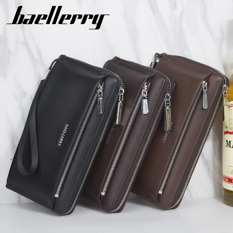 Универсальная длинная маленькая клатч-сумка Baellerry для отдыха с молнией, бизнес-версия, оптом
