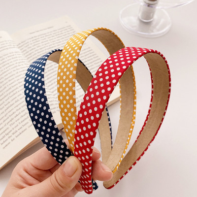 日系复古波点发箍森系简约圆点宽边头箍 百搭网红ins发卡头饰批发|ms