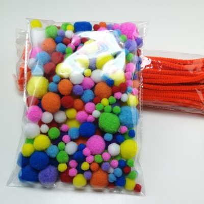 现货丙纶小毛球手工大小规格混色绒球幼儿早教毛毛球玩具服装挂件