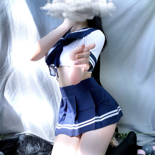 Sexy lingerie, fluttering gauze student uniform, super provocative, sexy small breasts, tempting short skirt, no need to take off, passionate show No. 20022
