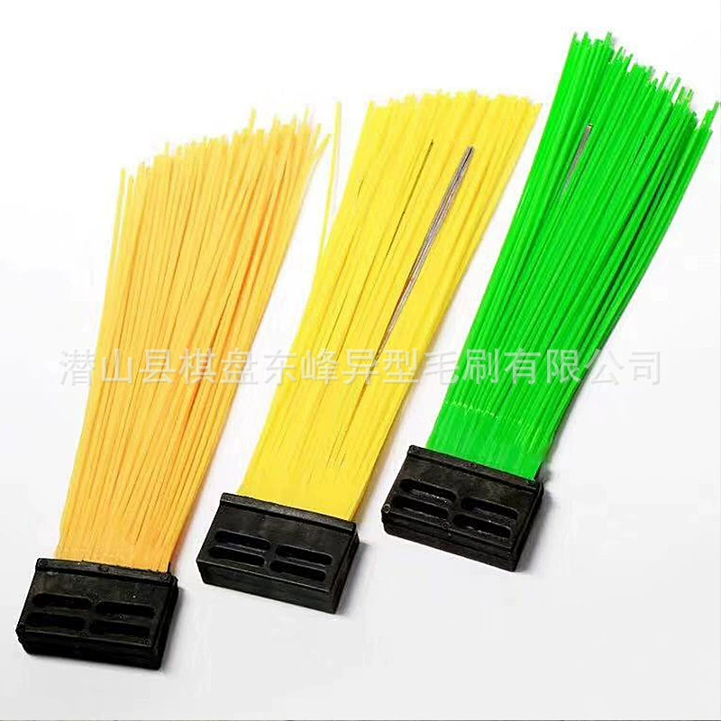 Manufacturer wholesale sanitation square brush Fulongma Zhonglian road sweeper brush can add steel wire nylon sweep brush