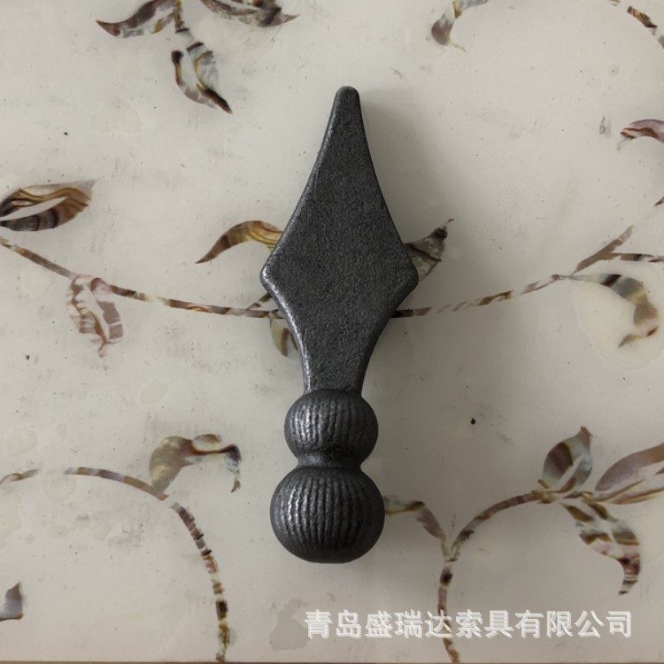 供应精美欧式风格建筑防护铁艺矛头花样多种锻造枪头，枪尖(图）