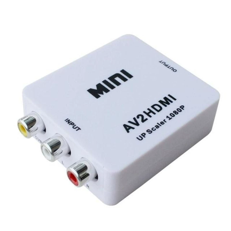 Мини-конвертер AV в HDMI для фабричной мини-платформы, набор конвертеров HDMI высокого разрешения, тюнер/планшет (конвертер AV в HDMI)