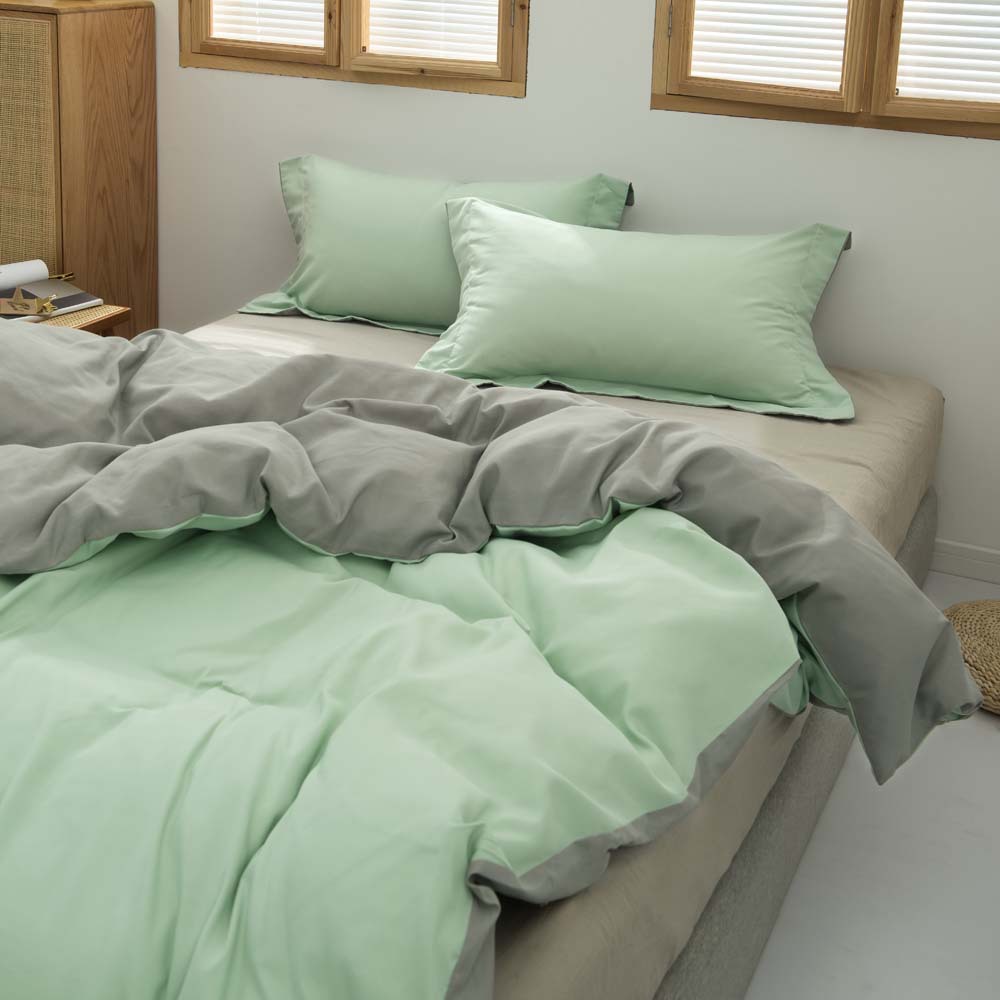 wish亚马逊欧美码ebay跨境家纺专供床上用品90g双拼色被套三套件