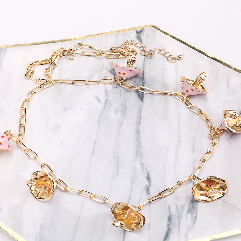 Fashion Mushroom Alloy Plating Womenu0027S Pendant Necklace 1 Piece