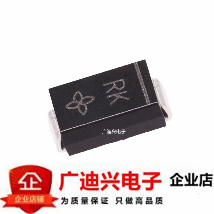 贴片TVS管 SMAJ60A DO-214AC 丝印RK 60V单向 SMA瞬态抑制二极管