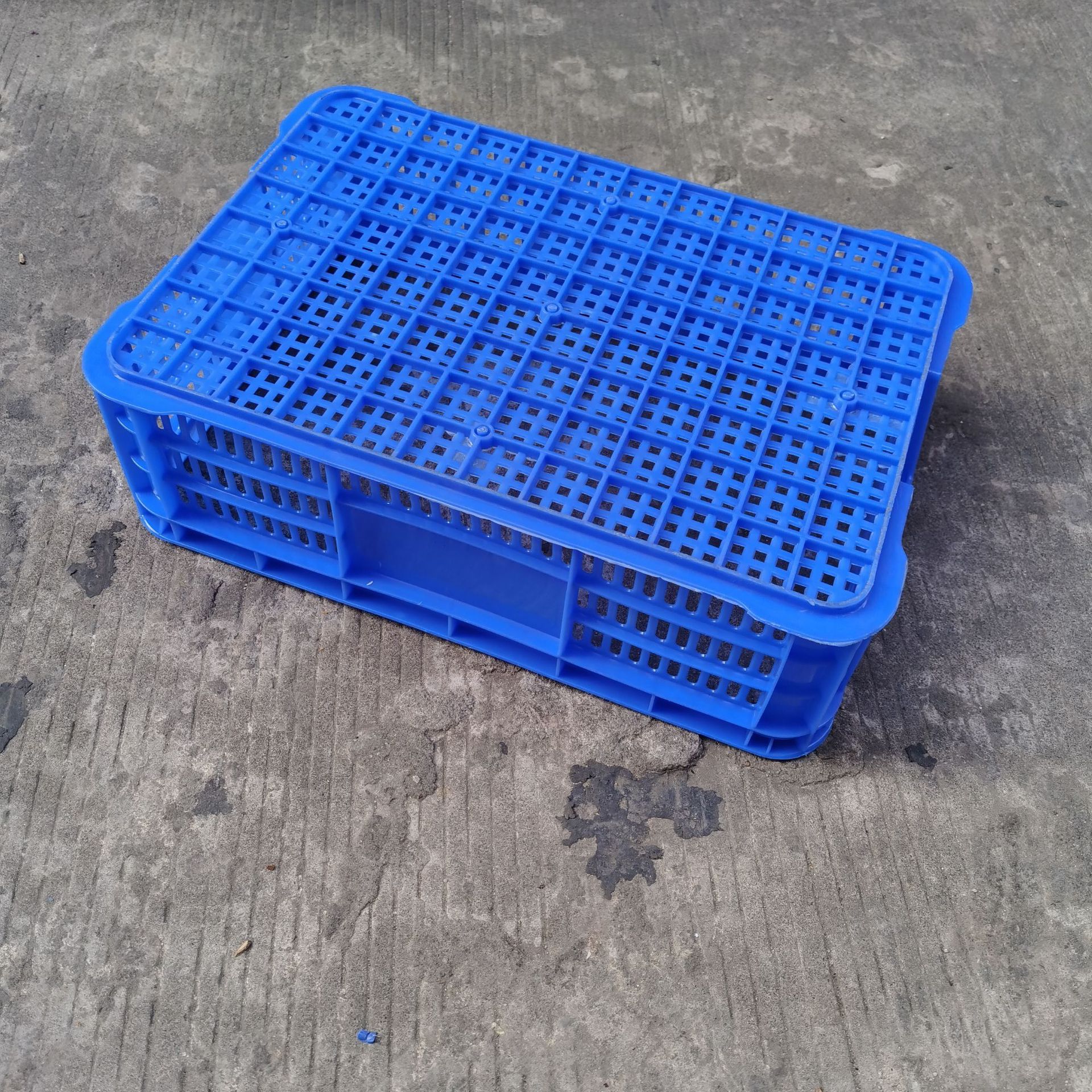 塑料长方形菜箩610*415*180水果可套叠周转筐 收纳中转胶框