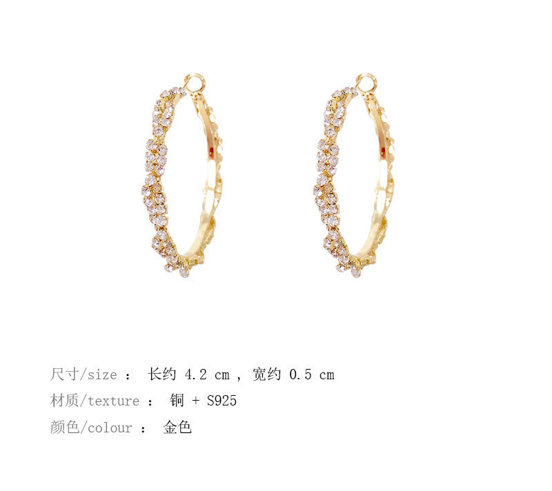 New Fashion Circle Metal Earrings Wholesale Nihaojewelry display picture 1
