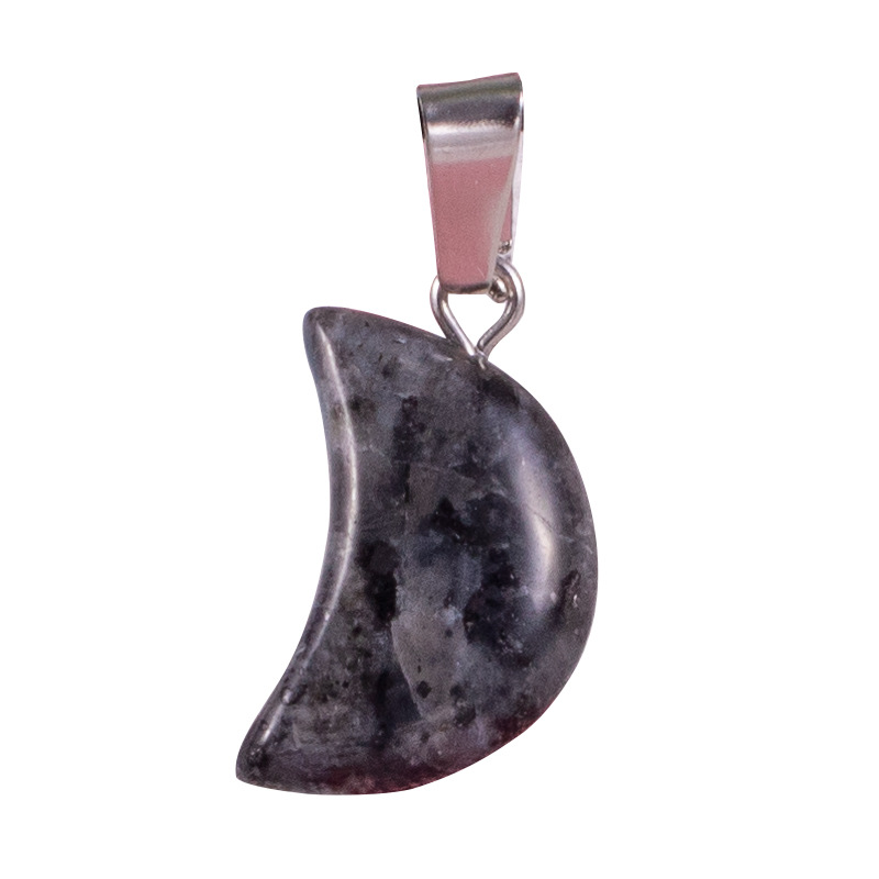 Fábrica al por mayor natural Rosa piedra Luna COLLAR COLGANTE DIY joyería haciendo pendientes accesorios de la joyería en stock