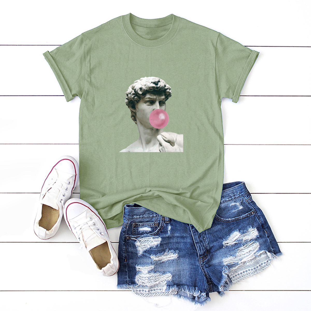 Women's Short Sleeve Printing Casual Fashion Cartoon display picture 8