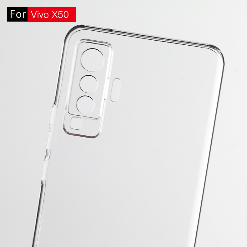 适用Vivo X50全包PC硬壳皮套翻盖 透明 喷漆磨砂 跨境手机壳素材