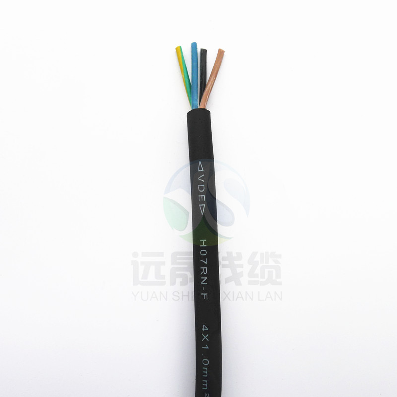耐高温耐磨VDE欧规护套橡胶线HO7RN-F4G1.0电动工具专业线缆