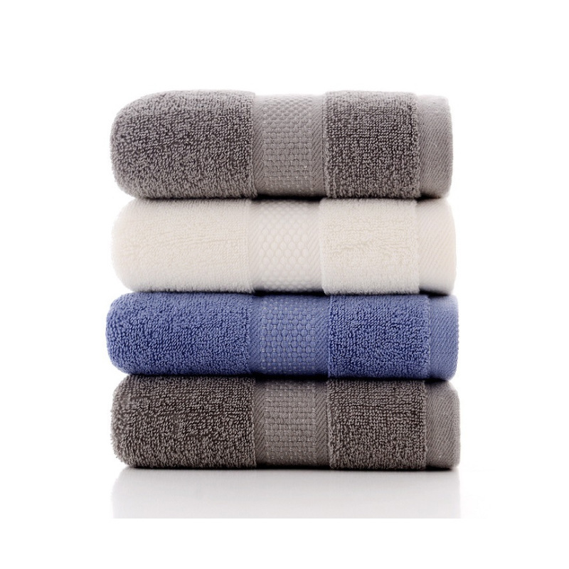 Pure Color Cotton soft absorbent towel 32-strand striped thickened square hand towel gift couple adult face towel wholesale Pure Color Cotton soft absorbent towel 32-strand striped thickened square hand towel gift couple adult face towel wholesale