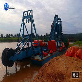 小型河道提取沙金机械设备 水上链斗采金船 广东河流湖泊淘金船