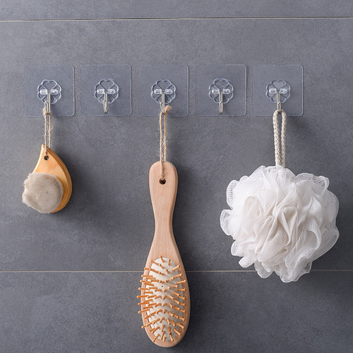 Creative suction cup hook for home bathroom door behind wall adhesive wall hanging nail-free traceless load-bearing adhesive hook wholesale