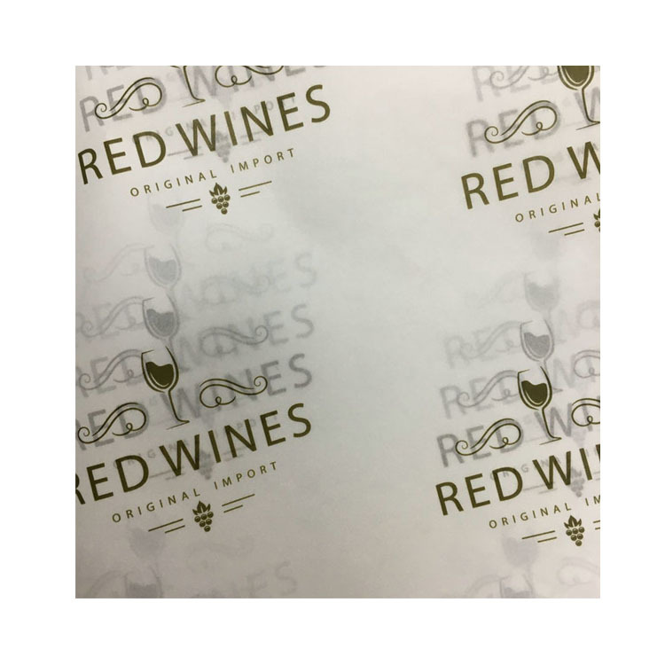 生产印刷17克金色英文字母LOGO单面印刷拷贝纸 50*70CM