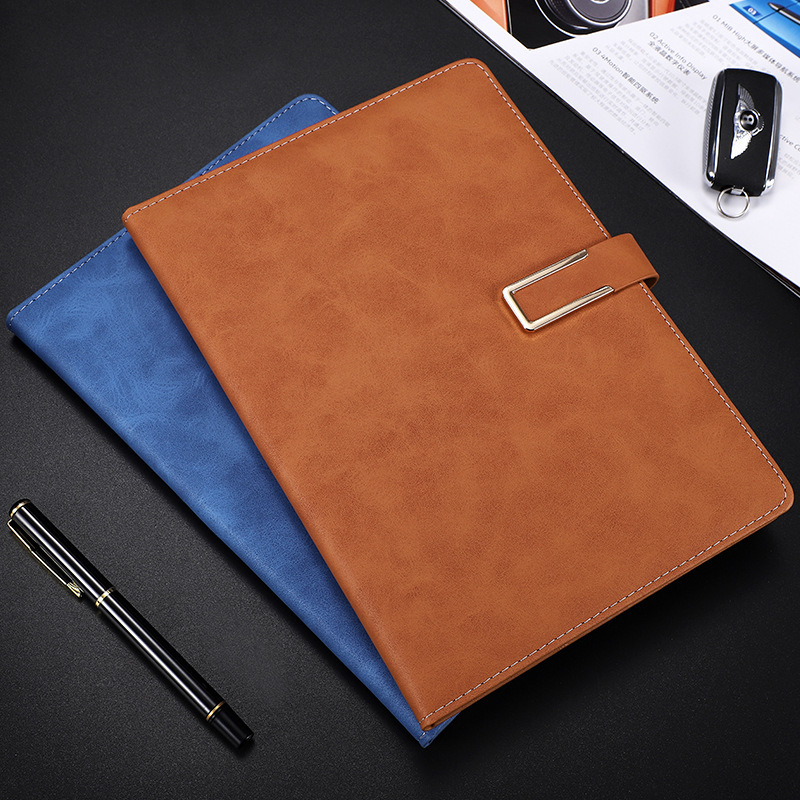 A5 Business Office U-Shaped Buckle Notebook B5 Thickened Meeting Notepad Set with Customizable Logo Loose-Leaf Notebook