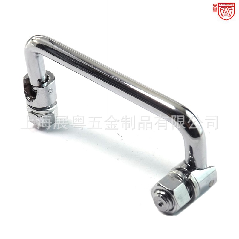 135 mango plegable caja de hierro mango caja de herramientas movible mango de acero inoxidable industrial mango de puerta del gabinete