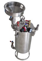 搅拌(电动)漏斗-不锈钢304压力桶平底侧面出胶-40L