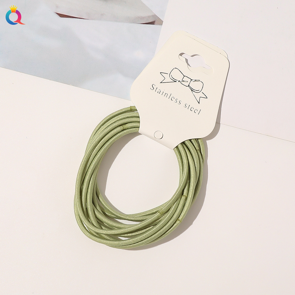 Women's Simple Style Solid Color Cloth Rubber Band display picture 19