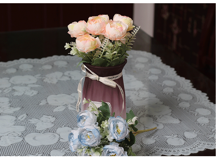 Silk fabric peony artificial flower handles, door knocker decorative flowers, silk flower artificial flowers, wall decorations, hanging decorations, Amazon supply detail image 15