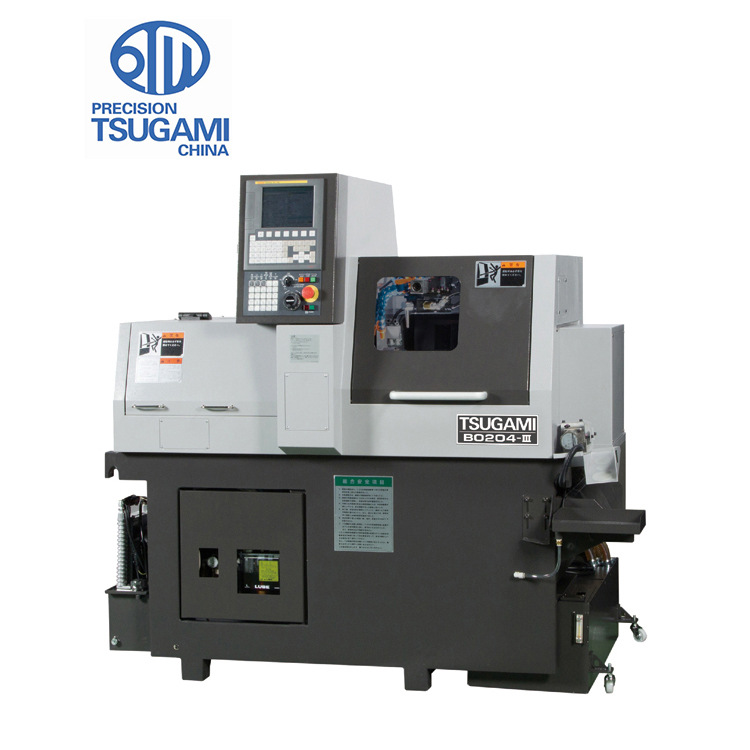 日本津上 B0205-III 走心机 +侧铣头 接插件业 数控走心机