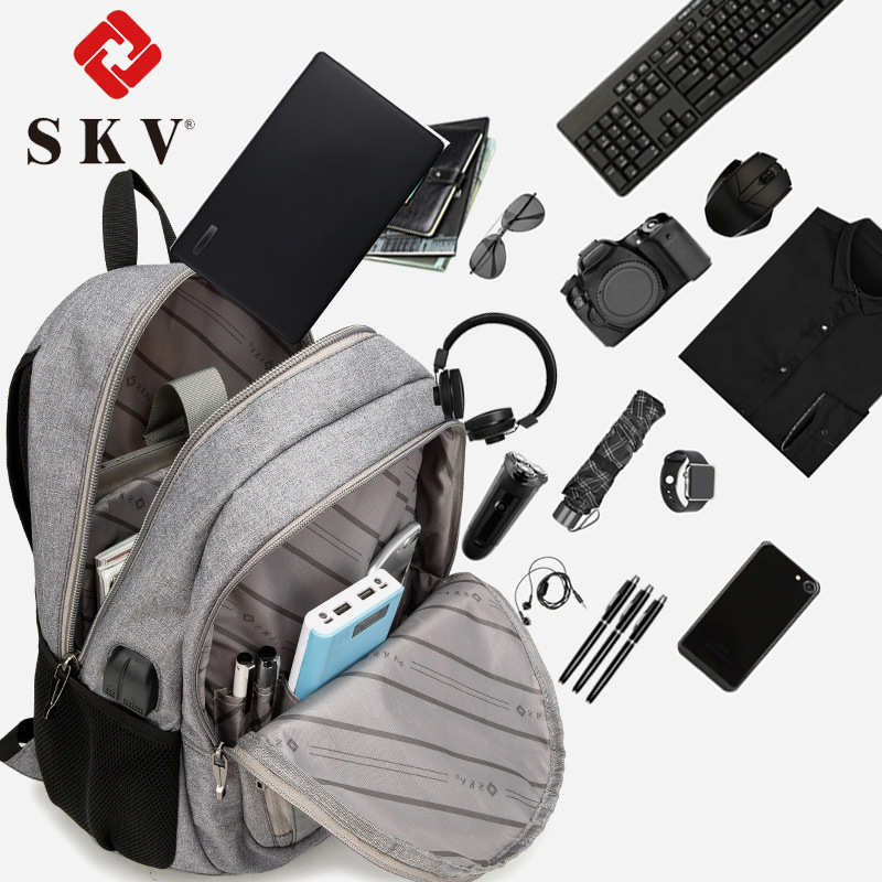 新款背包户外大容量学生书包男士休闲双肩包简约时尚潮流外贸定制