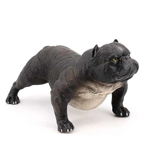 Simulated wild animal model, oversized bully dog, internet celebrity social dog, solid plastic toy, static ornament