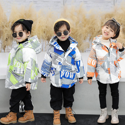 2020 new pattern children Down Jackets Autumn and winter men and women Children's clothing Duck Digital printing baby thickening keep warm coat