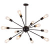 Creative retro ceiling lamp for living room, Scandinavian modern and minimalistic lights, wrought iron