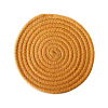 Insulation pads, cotton rope circular heat thermal insulation pad cushion coat multi -color solid color meal cushion