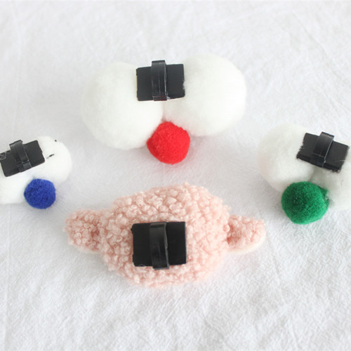 Black shoelace buckle canvas shoe shoelace clip, plush cartoon accessories plastic wire buckle OEM processing