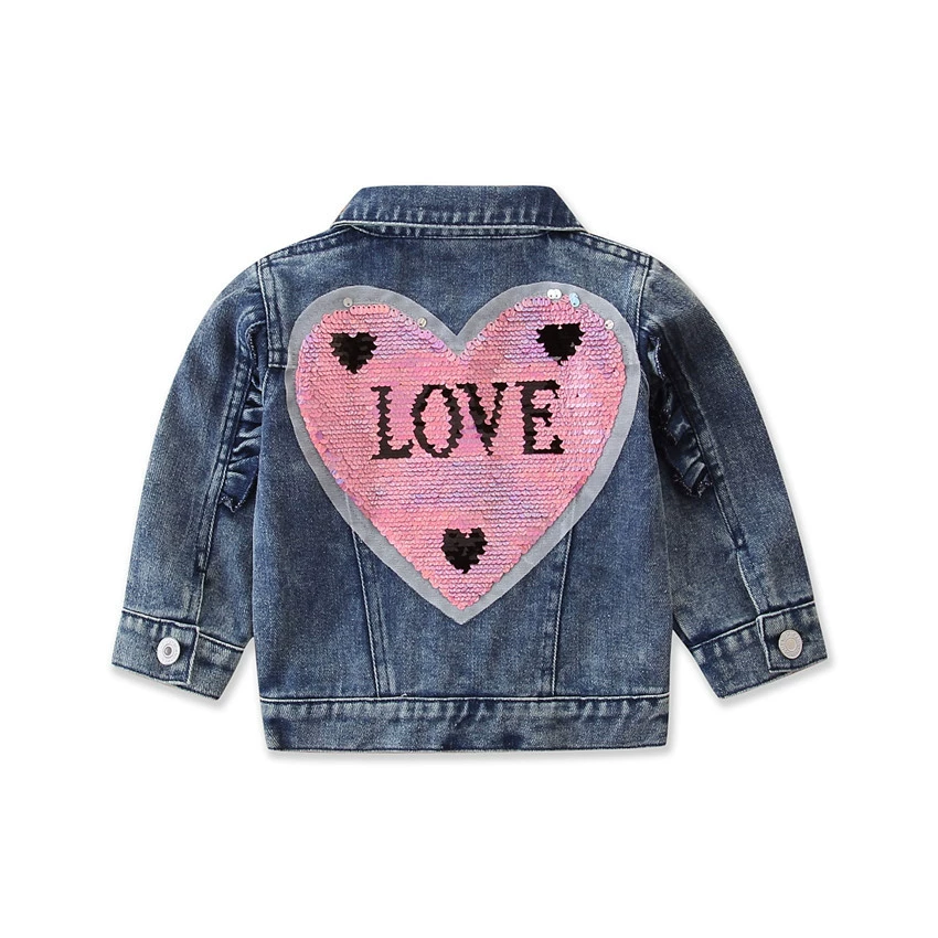 Denim demi-season autumn children's short jacket, European style, western style, wholesale