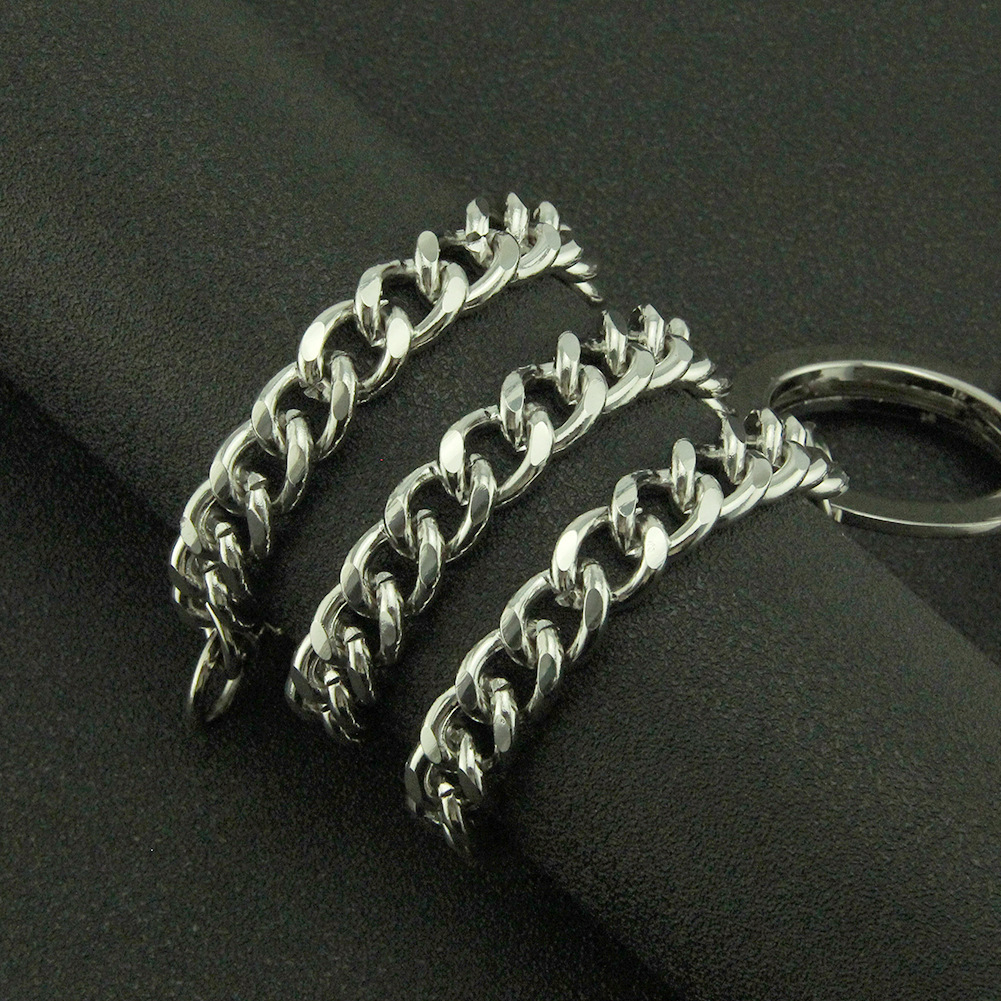 Personalized Smooth Surface Gold Handcuff Hook Men's Waist Cuban Decorative Jeans Chain_voghion.com