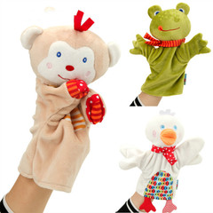 Storytelling children's toys 0-3 years old animal three-dimensional early education game hand puppet doll plush toy wholesale