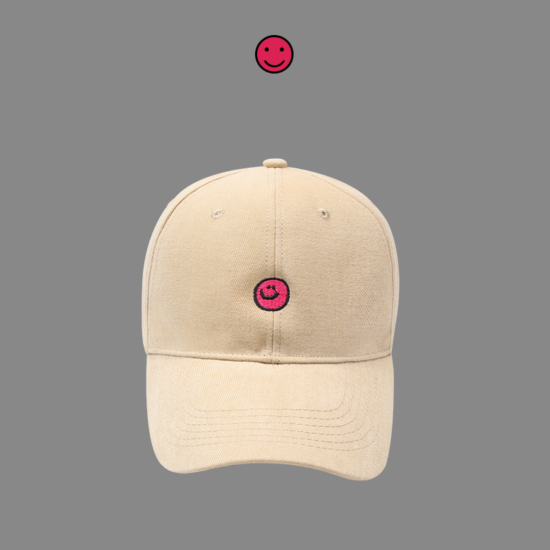 Smiley Face Embroidery Baseball Caps display picture 3