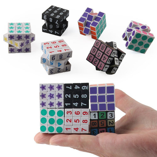 Beginner-friendly Simple Mini Smooth Rotating 3x3x3 Digital Graphic Cube Toy Wholesale Manufacturer