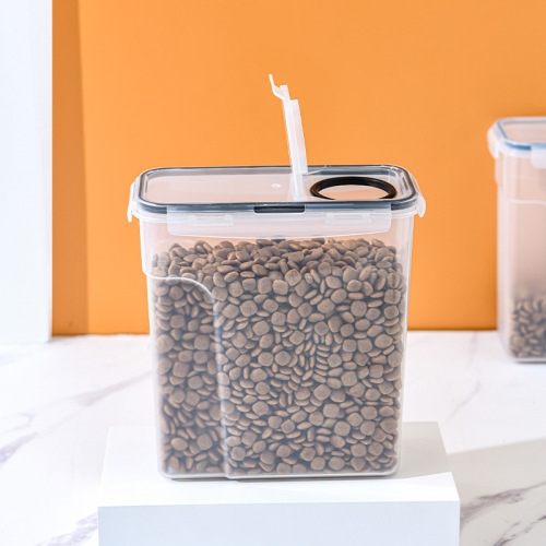 Pet Supplies Cross-border New Pet Food Bucket Sealed Bucket Pet Food Storage Bucket Dual Sealing Moisture Proof Pet Snack Can
